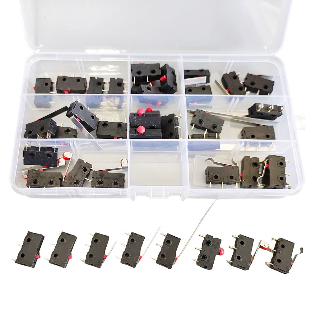 Limit Switch Cnc - 40PCS/Box Mini Limit Switch 2P/3Pin NO/NC