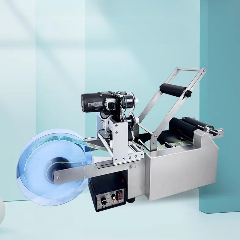 Industrial Print & Laser Inc - Flat Pouch Labeling Machine Automatic Round