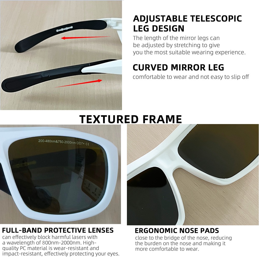 OD7 Laser Safety Glasses Goggl - Industrial Laser Hair Removal avaliação e preço