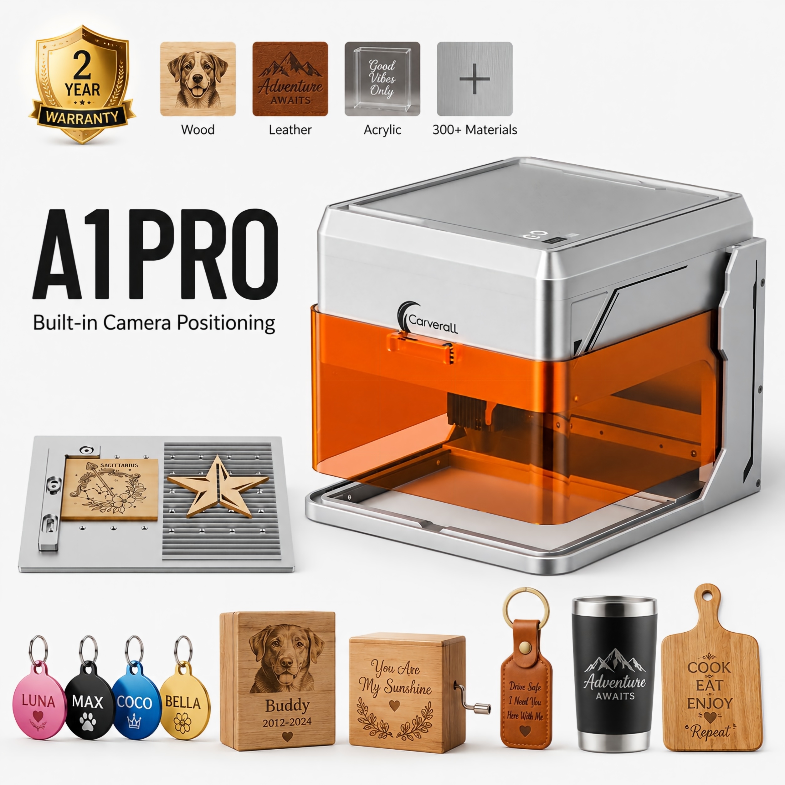 Carverall A1PRO Desktop Laser  - Industrial Laser Cutting avaliação e preço