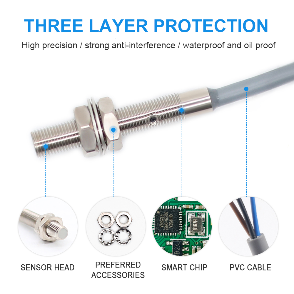 AUCHTE M4 M5 M6 1/1.5mm Induct - Limit Switch Cnc avaliação e preço