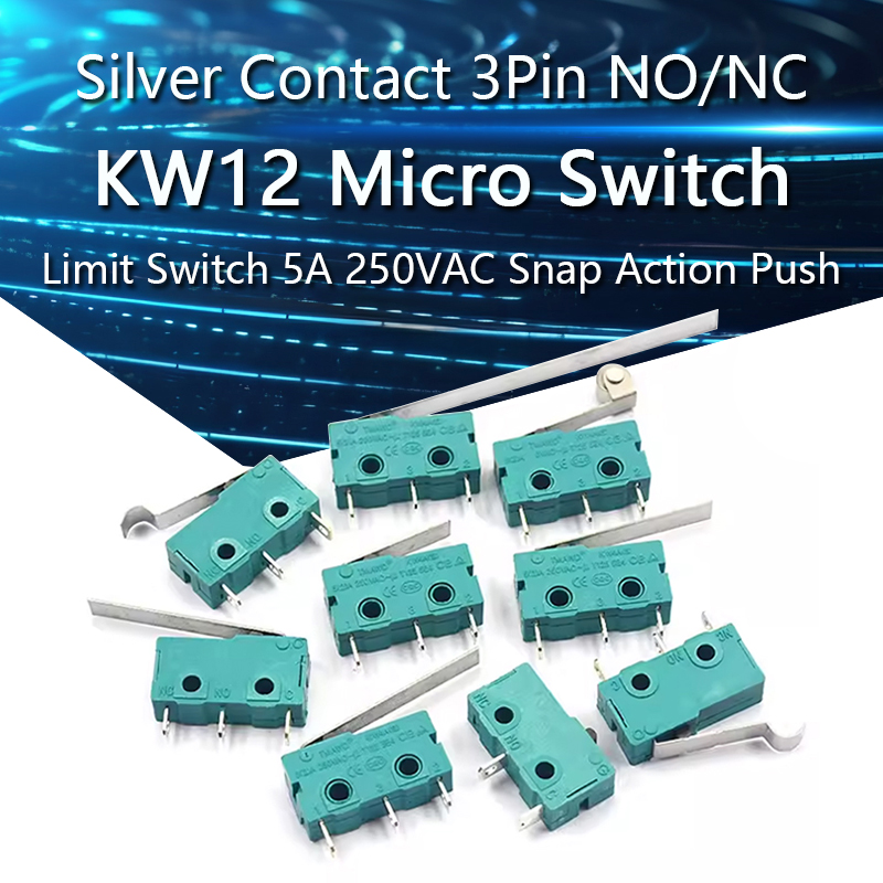 5Pcs/lot Silver Contact KW12 M - Limit Switch Cnc avaliação e preço
