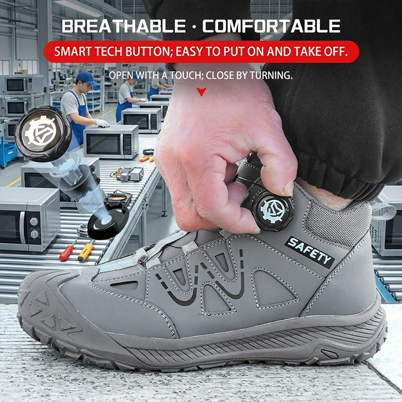 High Ankle Steel Toe Puncture  - Industrial Print & Laser Inc avaliação e preço