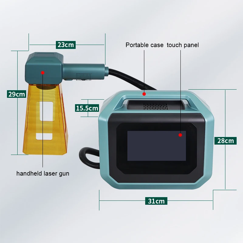 20W 30W 50W Portable Hand-held - Industrial Laser Printing avaliação e preço