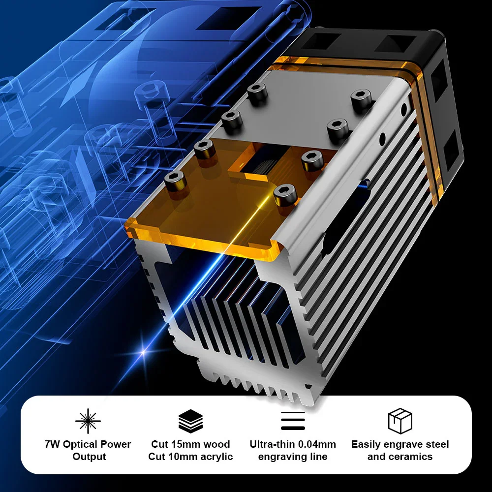 NEJE 7W Diode Laser Engraver C - Industrial Laser Diode avaliação e preço