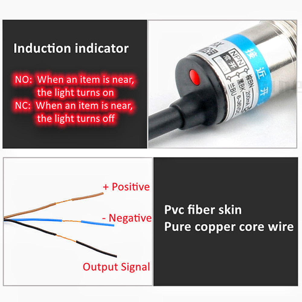 Black Proximity Switch Inducti - Limit Switch Cnc avaliação e preço