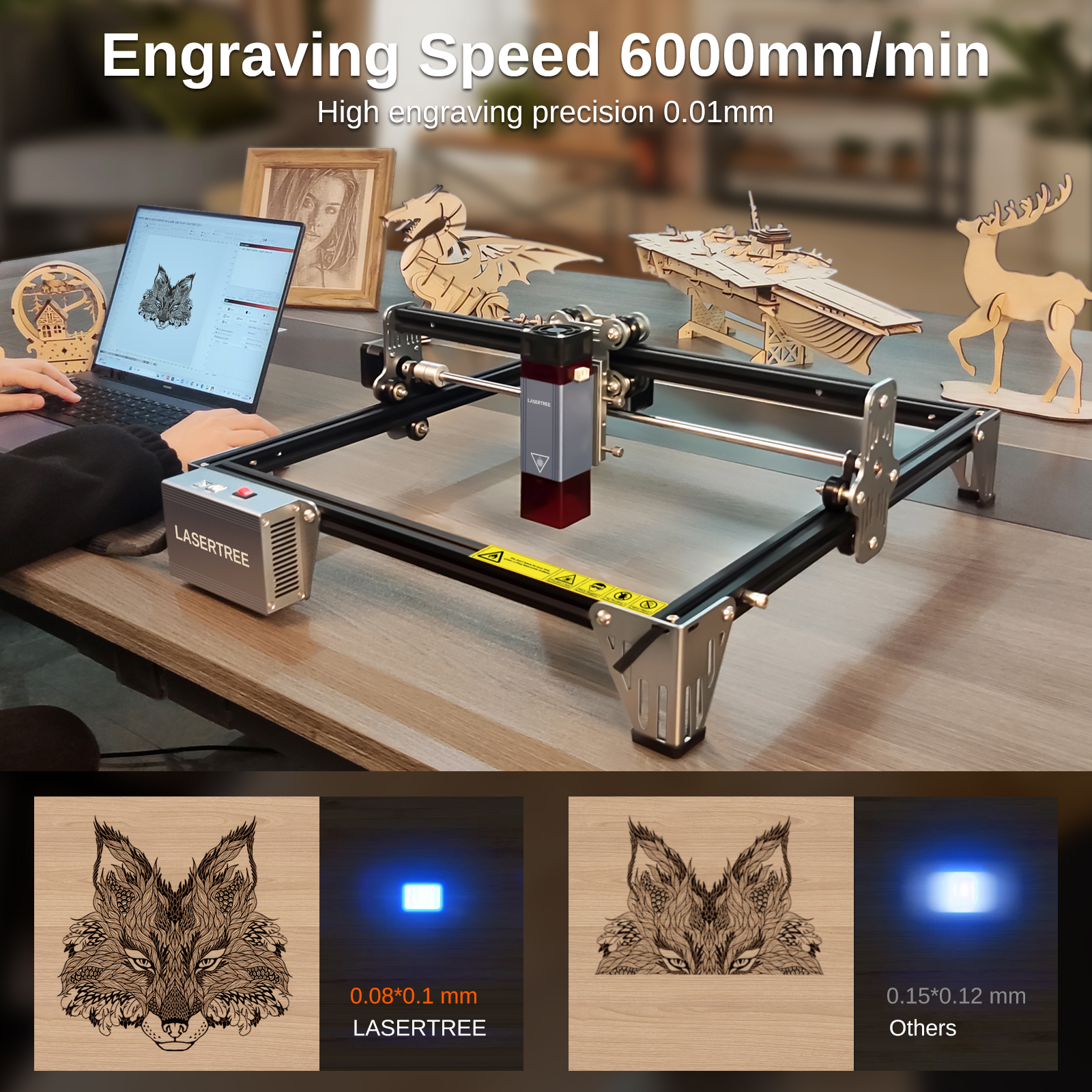 LASER TREE K1 Mini Laser Engra - Industrial Laser Tool avaliação e preço