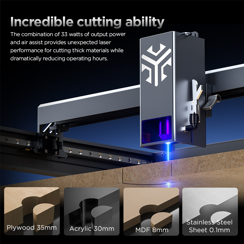 ACMER P2 Laser Engraver 33W 20 - Industrial Laser Cutting avaliação e preço