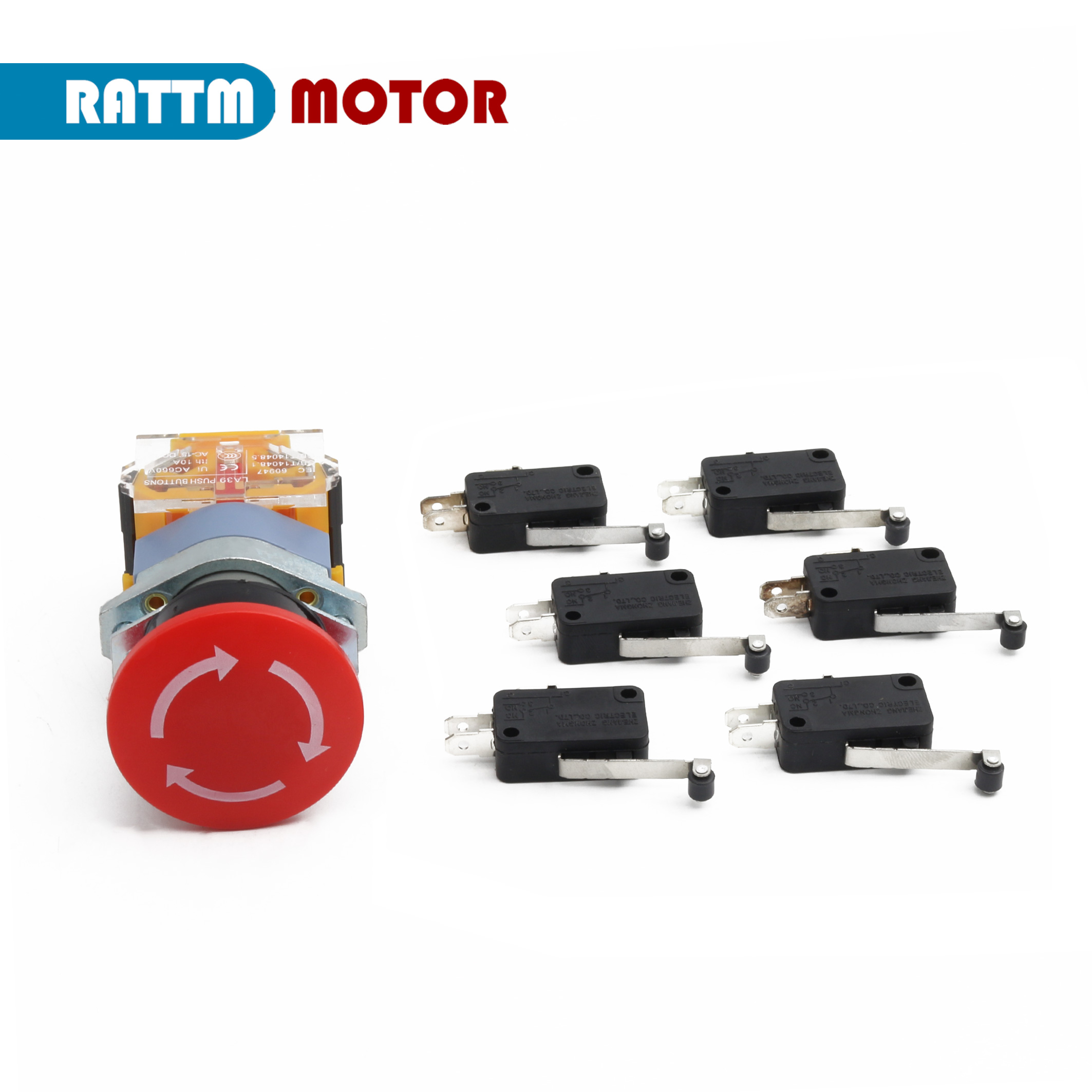Red Sign Emergency E-Stop 22mm - Limit Switch Cnc avaliação e preço