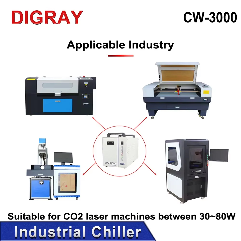 DIGRAY Industrial Chiller CW30 - Industrial Laser Cutting avaliação e preço